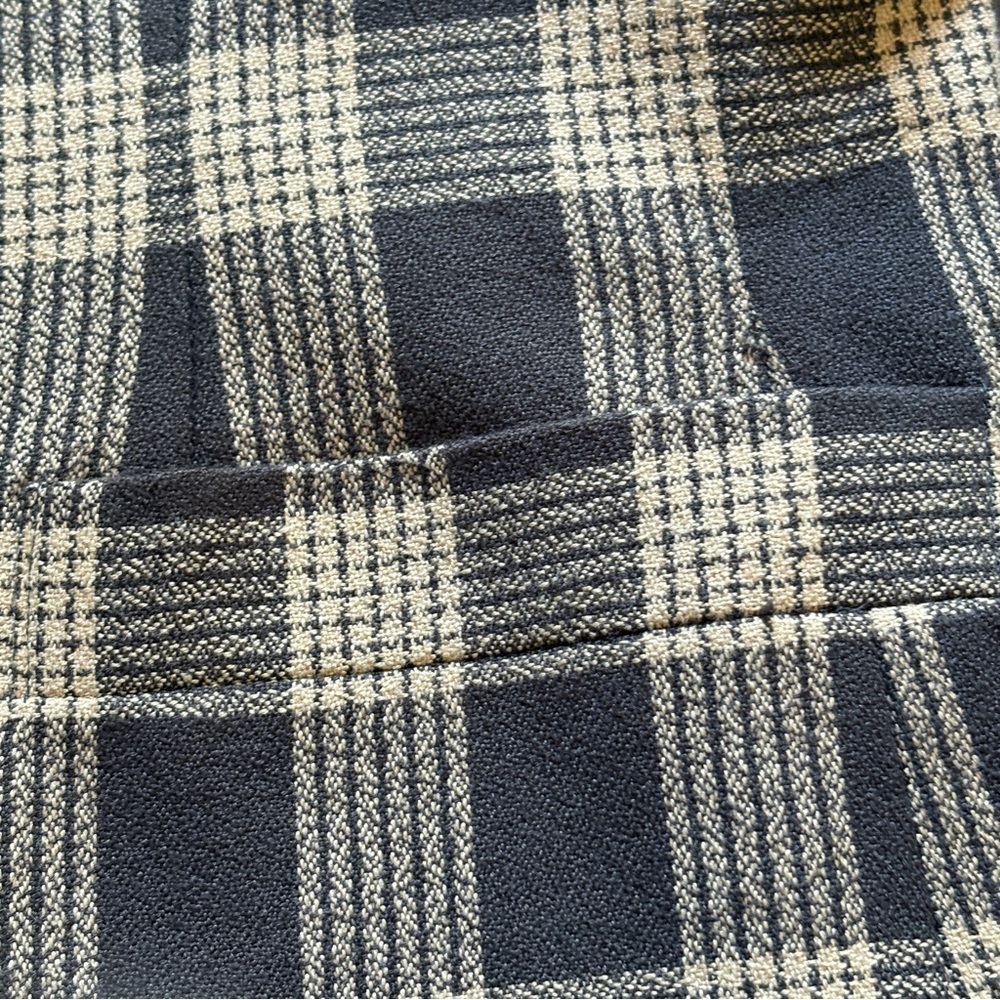 Atrium Collection Blazer Women 6 Brown Plaid Shawl Lapel Vintage Made‎ in USA - Picture 6 of 7